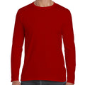 Rouge - Back - Gildan - T-shirts manches longues - Hommes