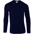 Bleu marine - Front - Gildan - T-shirts manches longues - Hommes
