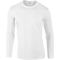 Blanc - Front - Gildan - T-shirts manches longues - Hommes