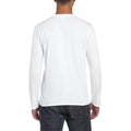 Blanc - Side - Gildan - T-shirts manches longues - Hommes