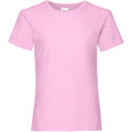 Rose clair - Front - Fruit Of The Loom - T-shirts manches courtes - Filles