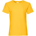 Jaune vif - Front - Fruit Of The Loom - T-shirts manches courtes - Filles