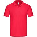 Rouge - Front - Fruit of the Loom - Polo ORIGINAL - Homme