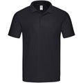 Noir - Front - Fruit of the Loom - Polo ORIGINAL - Homme