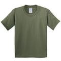 Vert militaire - Front - Gildan - T-Shirt en coton - Enfant