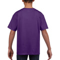 Pourpre - Side - Gildan - T-Shirt doux - Enfant