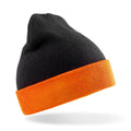 Noir - orange - Front - Result Genuine Recycled - Bonnet BLACK COMPASS
