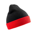 Noir - rouge - Front - Result Genuine Recycled - Bonnet BLACK COMPASS