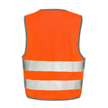 Orange haute visibilité - Side - SAFE-GUARD by Result - Gilet de sécurité - Enfant