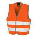Orange haute visibilité - Front - SAFE-GUARD by Result - Gilet de sécurité - Enfant