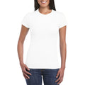 Blanc - Back - Gildan - T-shirt à manches courtes - Femmes