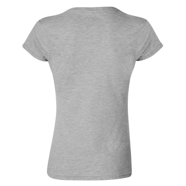 Gris sport - Back - Gildan - T-shirt à manches courtes - Femmes