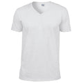 Blanc - Front - Gildan - T-shirt à manches courtes et col en V - Homme