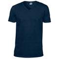 Bleu marine - Front - Gildan - T-shirt à manches courtes et col en V - Homme