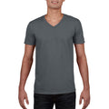 Gris foncé - Lifestyle - Gildan - T-shirt à manches courtes et col en V - Homme