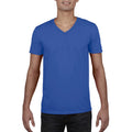 Bleu royal - Lifestyle - Gildan - T-shirt à manches courtes et col en V - Homme