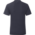 Bleu marine foncé - Back - Fruit of the Loom - T-shirt ICONIC - Homme