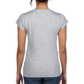 Gris sport - Pack Shot - Gildan - T-shirt à manches courtes et col en V - Femme