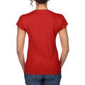 Rouge - Pack Shot - Gildan - T-shirt à manches courtes et col en V - Femme