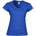Bleu royal - Front - Gildan - T-shirt à manches courtes et col en V - Femme