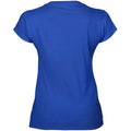 Bleu royal - Back - Gildan - T-shirt à manches courtes et col en V - Femme