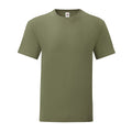 Olive - Front - Fruit of the Loom - T-shirt ICONIC PREMIUM - Homme