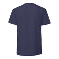 Bleu marine - Back - Fruit of the Loom - T-shirt ICONIC PREMIUM - Homme