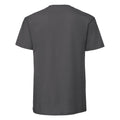 Gris - Back - Fruit of the Loom - T-shirt ICONIC PREMIUM - Homme