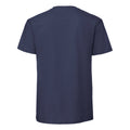 Bleu marine foncé - Back - Fruit of the Loom - T-shirt ICONIC PREMIUM - Homme
