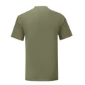 Olive - Back - Fruit of the Loom - T-shirt ICONIC PREMIUM - Homme