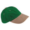 Vert forêt - Taupe - Front - Beechfield - Casquette - Adulte