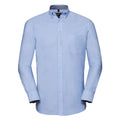 Bleu - Bleu marine - Front - Russell Collection - Chemise - Homme