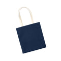 Bleu marine - Beige pâle - Back - Westford Mill - Tote bag EARTHAWARE ORGANIC BAG FOR LIFE