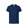 Bleu marine - Front - Fruit of the Loom - T-shirt ORIGINAL - Enfant