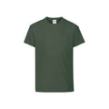 Vert bouteille - Front - Fruit of the Loom - T-shirt ORIGINAL - Enfant