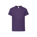 Violet - Front - Fruit of the Loom - T-shirt ORIGINAL - Enfant