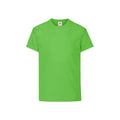 Vert clair - Front - Fruit of the Loom - T-shirt ORIGINAL - Enfant