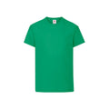 Vert - Front - Fruit of the Loom - T-shirt ORIGINAL - Enfant