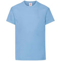 Bleu ciel - Front - Fruit of the Loom - T-shirt ORIGINAL - Enfant