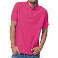 Fuchsia - Back - Russell - Polo à manches courtes - Hommes