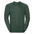 Vert bouteille - Front - Russell  - Sweatshirt classique - Homme