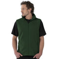 Vert bouteille - Back - Russell - Gilet polaire sans manches - Homme