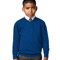 Bleu roi vif - Back - Jerzees Schoolgear - Sweatshirt à col en V - Enfant unisexe