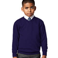 Violet - Back - Jerzees Schoolgear - Sweatshirt à col en V - Enfant unisexe