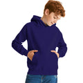 Pourpre - Back - Jerzees Schoolgear - Sweatshirt à capuche - Enfant