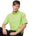Vert citron - Side - Chemise à manches courtes Kustom Kit Workforce pour homme
