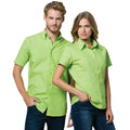 Vert citron - Lifestyle - Chemise à manches courtes Kustom Kit Workforce pour homme