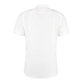 Blanc - Side - Kustom Kit - Chemise à manches courtes sans repassage - Homme