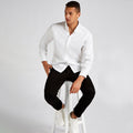 Blanc - Back - Kustom Kit - Chemise à manches longues - Homme