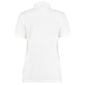 Blanc - Back - Polo à manches courtes Kustom Kit Klassic Superwash pour femme